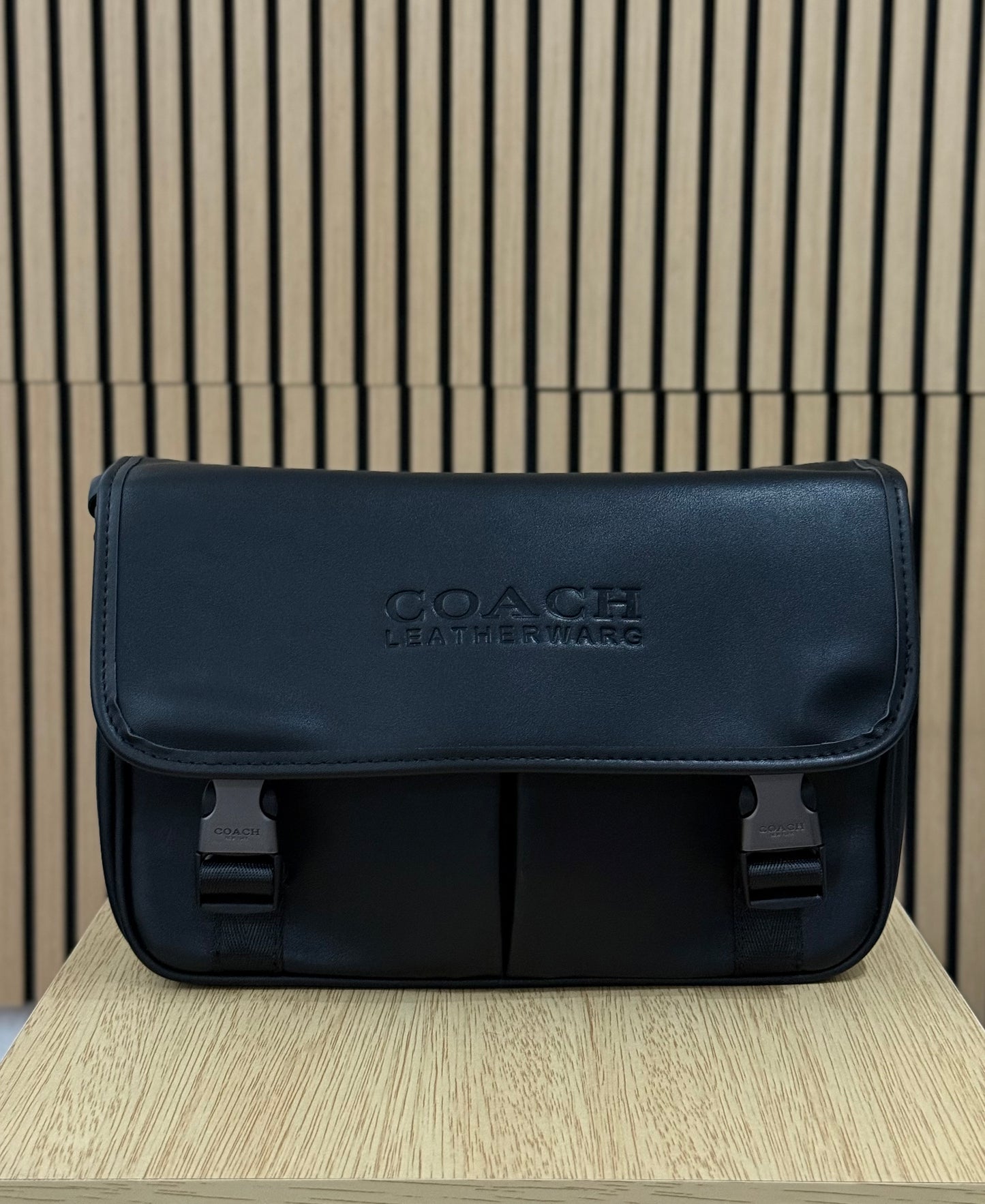 Coach Bolso Messenger League Black Male One Size😮‍💨
