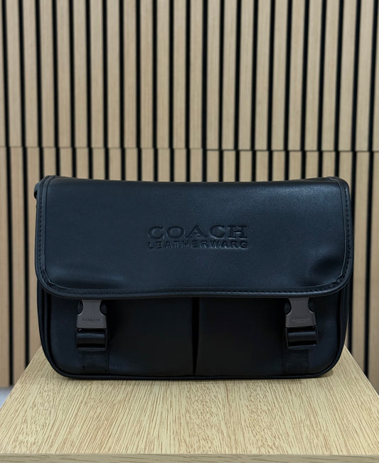 Coach Bolso Messenger League Black Male One Size😮‍💨