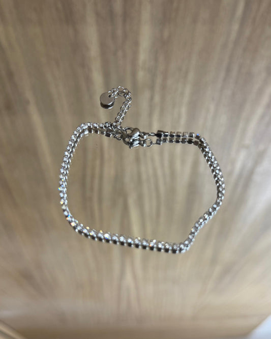 Pulsera Clásica De Cristal Con Ajustador