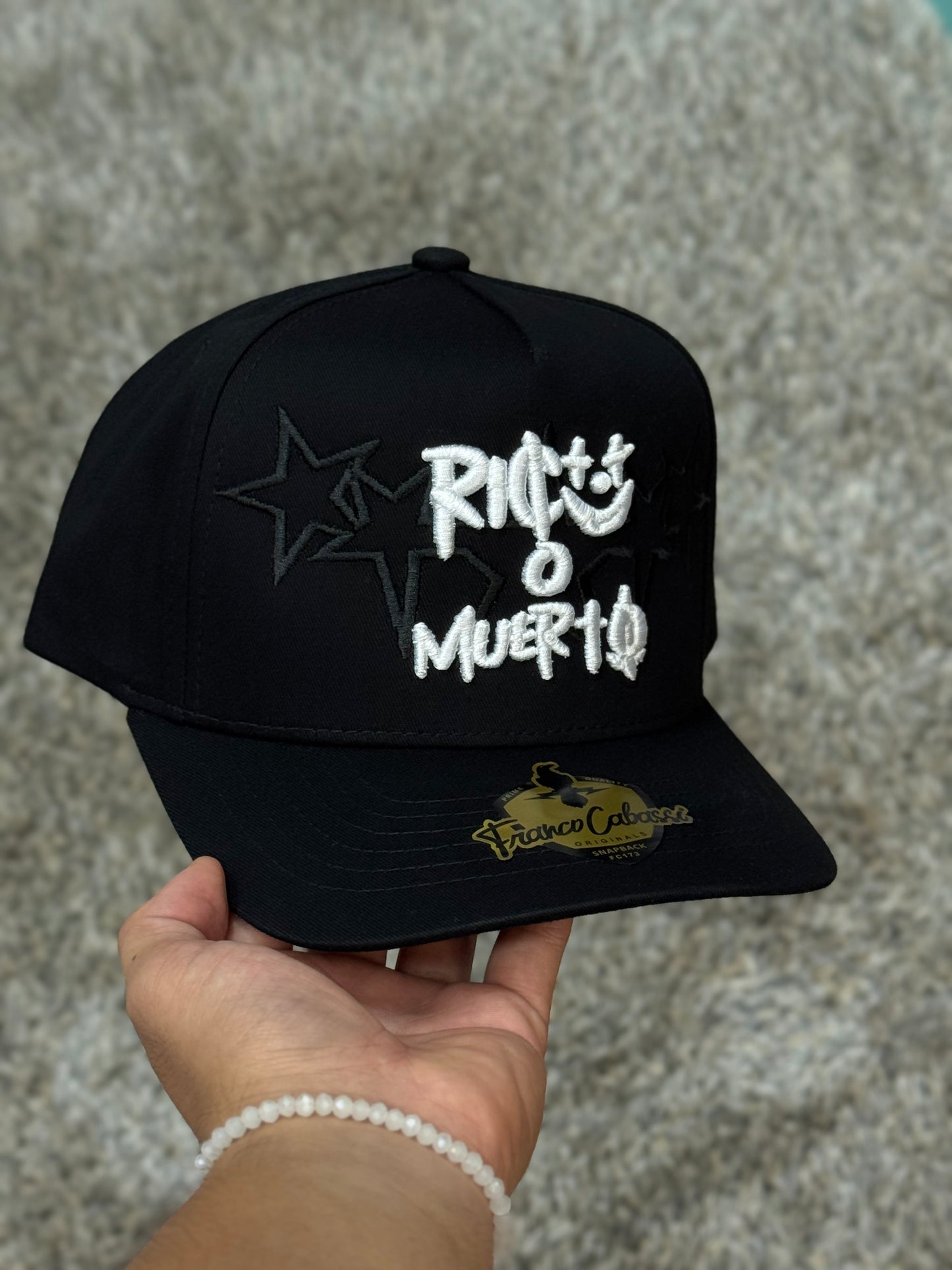 Gorra rico o muerto 💀 💰