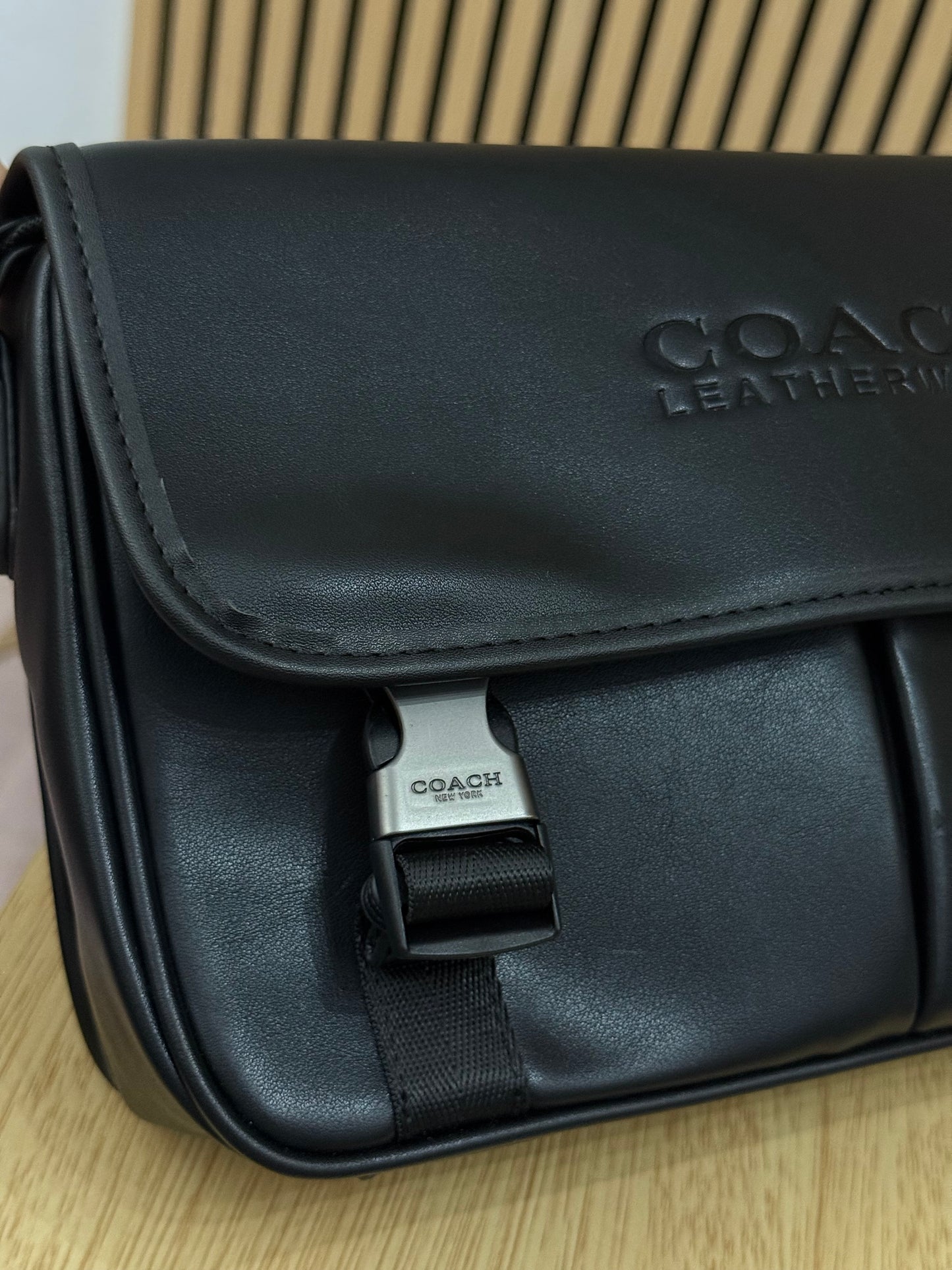 Coach Bolso Messenger League Black Male One Size😮‍💨